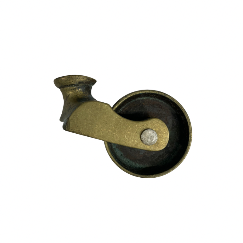Castor wheel and fork CA165 – Marshall Brass